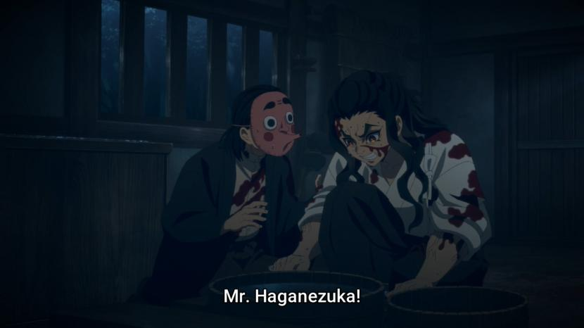 Mr. Haganezuka's Scenes in Demon Slayer: Kimetsu no Yaiba Season 3